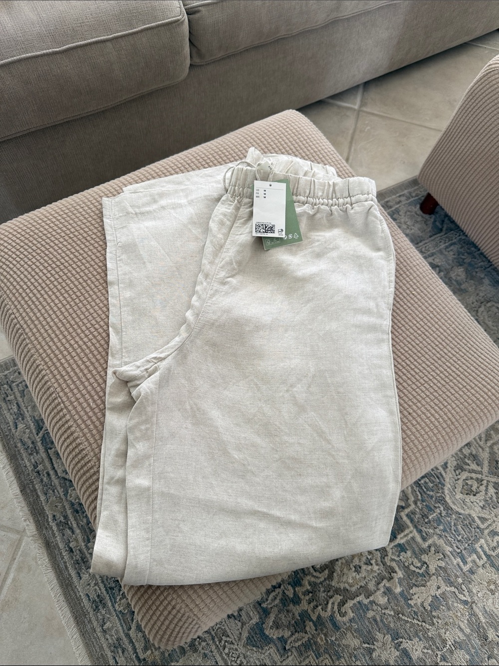H&M Beige Wide Leg Pants - Picture 5 of 6
